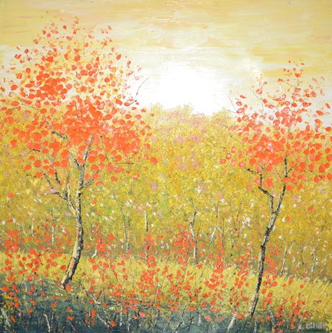 Tranh Sơn Dầu Mùa Tết